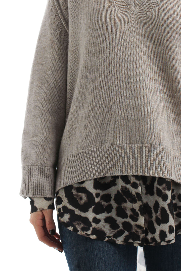 Blusa Brochu Walker gris, detalle – ClosetRehab