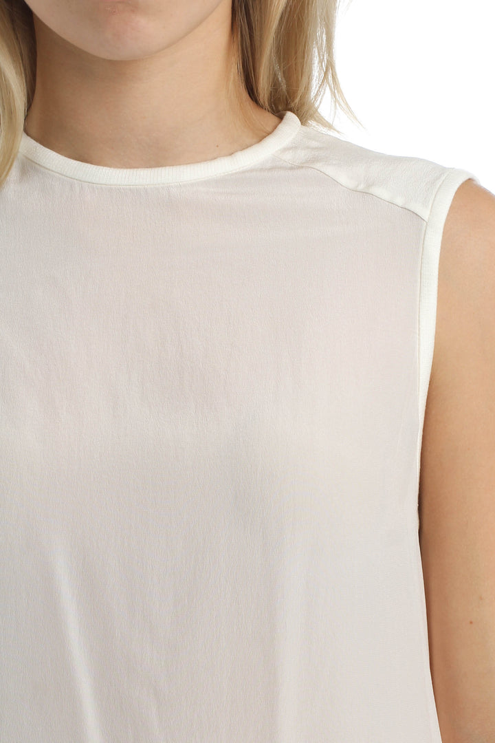 Blusa Alice + Olivia beige, vista lateral – ClosetRehab