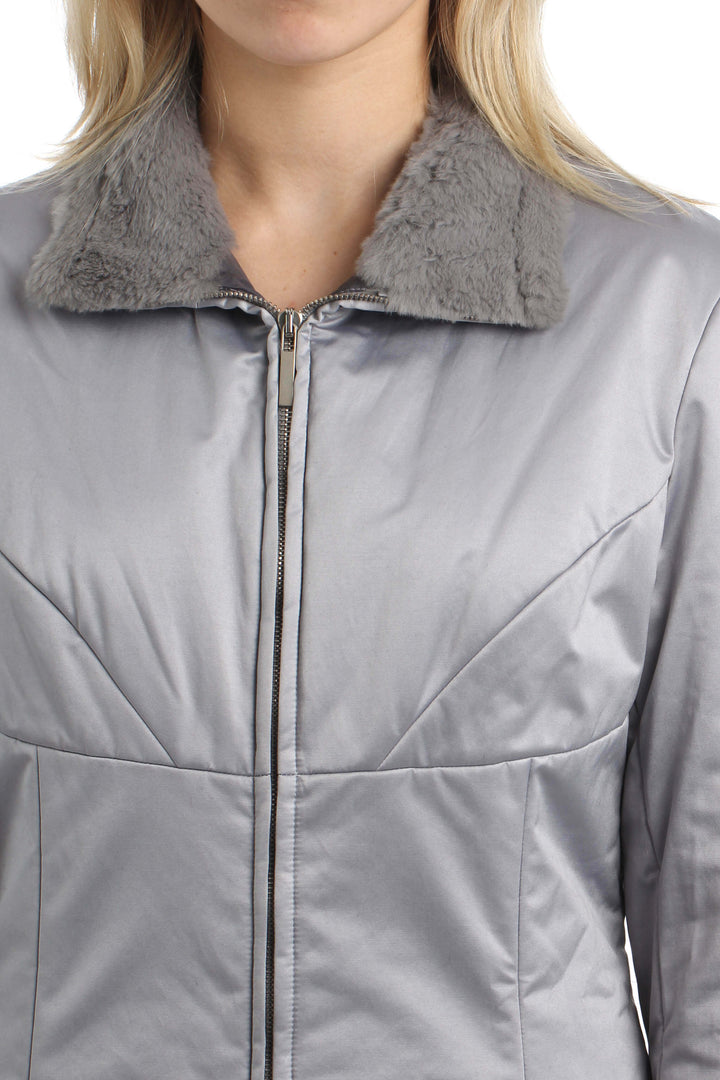 Chamarra Sport Max gris, vista lateral – ClosetRehab