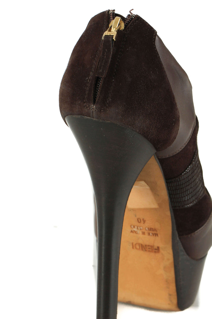 Zapato Fendi café, detalle 7 – ClosetRehab