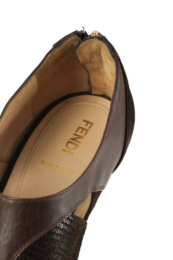 Zapato Fendi café, detalle 10 – ClosetRehab