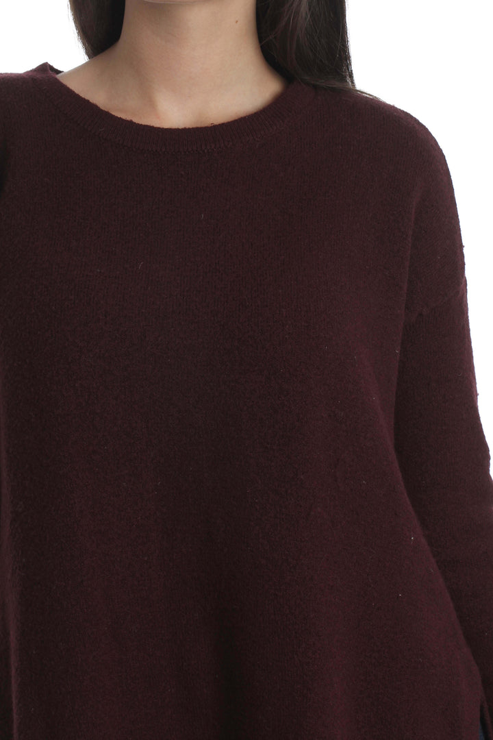 Blusa Loft rojo, vista lateral – ClosetRehab