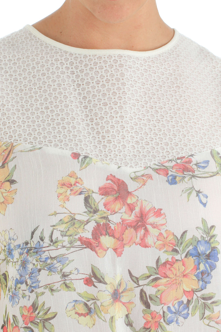 Blusa Foley's blanco, vista lateral – ClosetRehab
