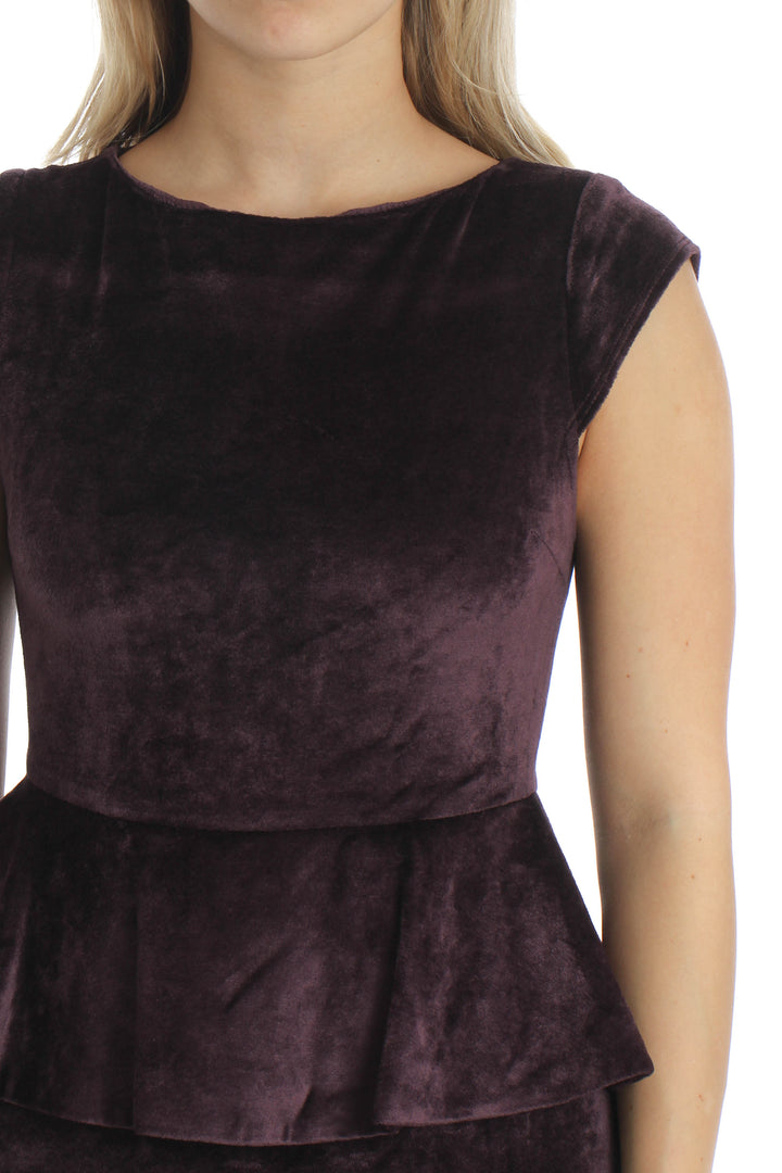 Vestido Alice + Olivia morado, vista lateral – ClosetRehab