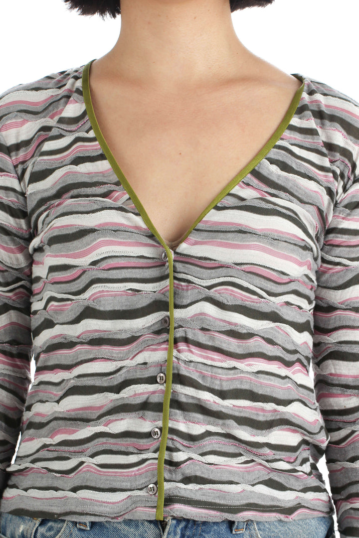 Suéter Missoni verde, vista lateral – ClosetRehab