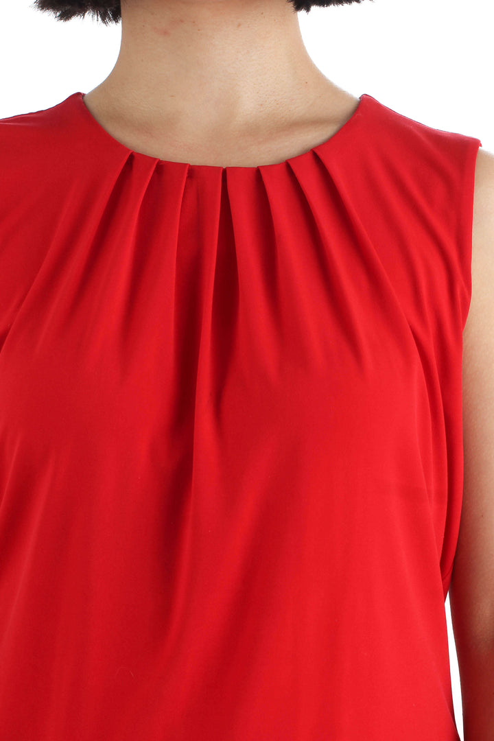 Blusa Calvin Klein rojo, vista lateral – ClosetRehab
