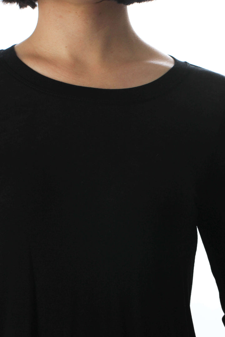 Blusa BCBG Maxazria negro, vista lateral – ClosetRehab