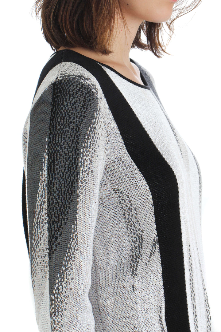 Suéter Helmut Lang gris, vista lateral – ClosetRehab