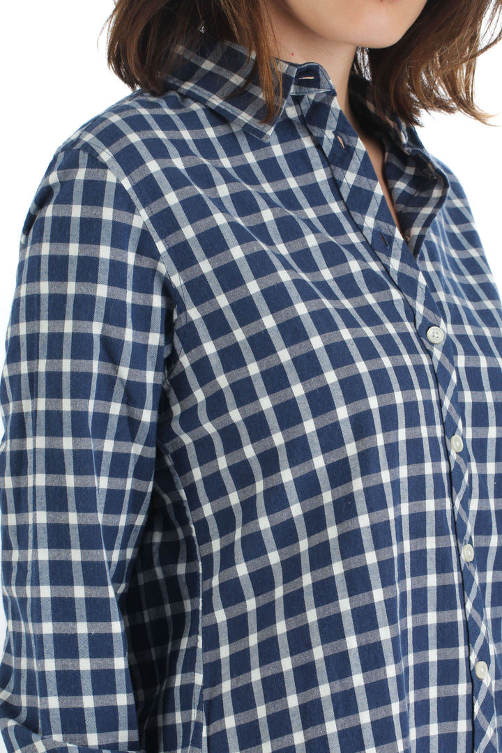 Blusa Banana Republic azul, vista lateral – ClosetRehab