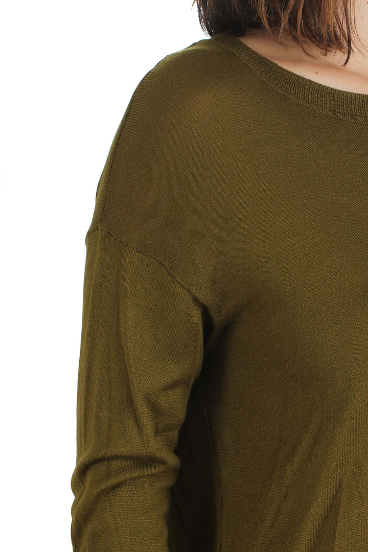 Blusa H&M verde, vista lateral – ClosetRehab