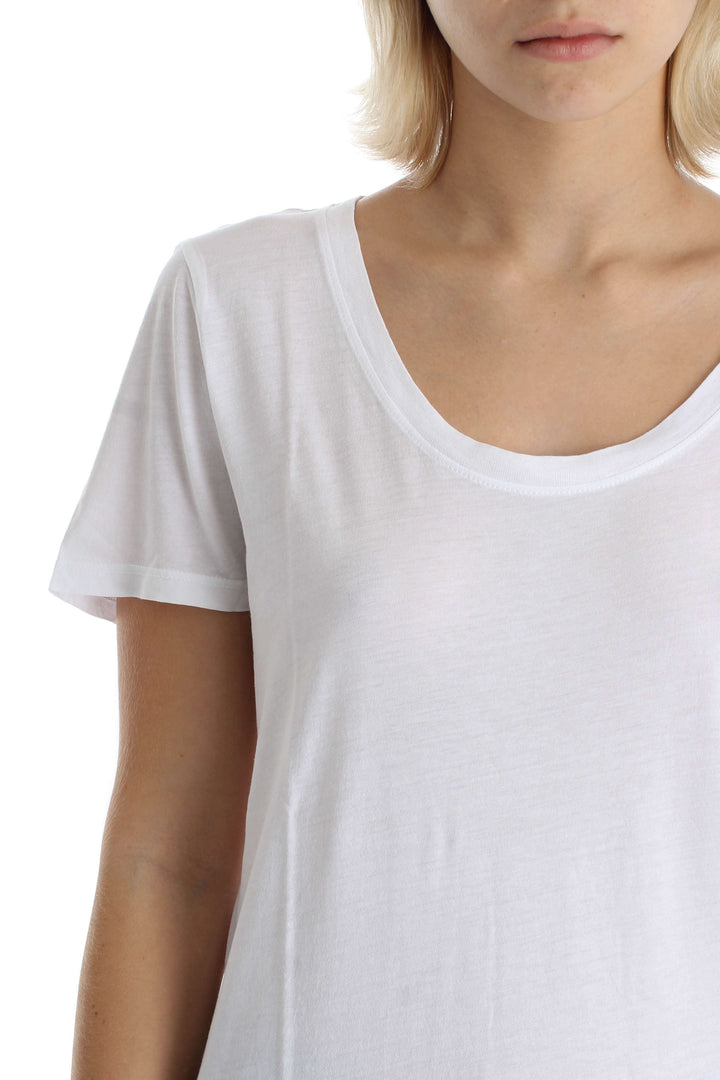 Blusa Adriano Goldschmied blanco, vista lateral – ClosetRehab