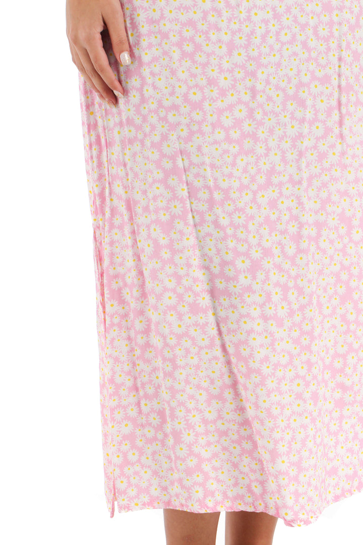Vestido Faithfull The Brand rosa, detalle – ClosetRehab