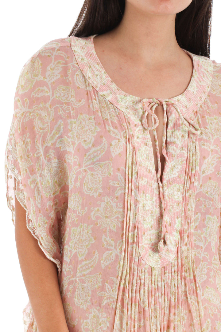 Vestido Hemant & Nandita rosa, vista lateral – ClosetRehab