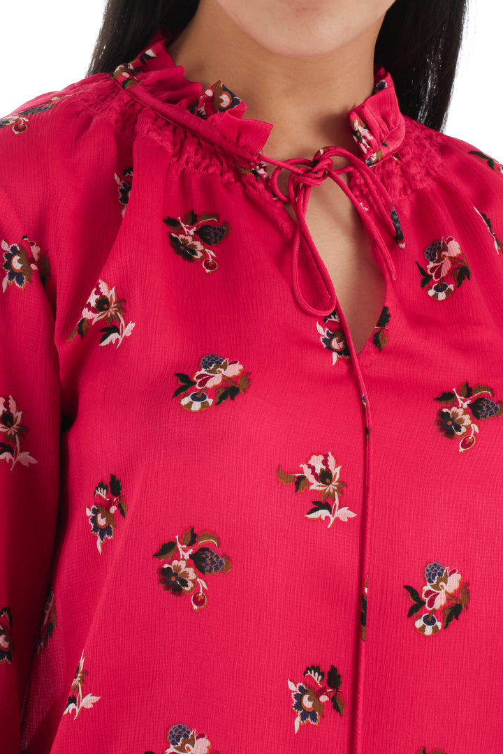Blusa Ann Taylor rosa, vista lateral – ClosetRehab