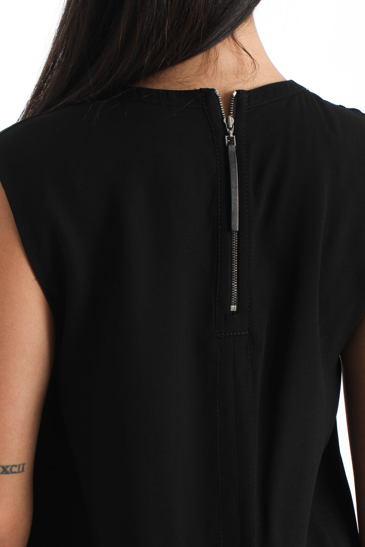 Blusa Helmut Lang negro, detalle – ClosetRehab