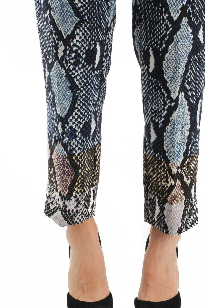 Pantalón Diane von Furstenberg azul, detalle – ClosetRehab