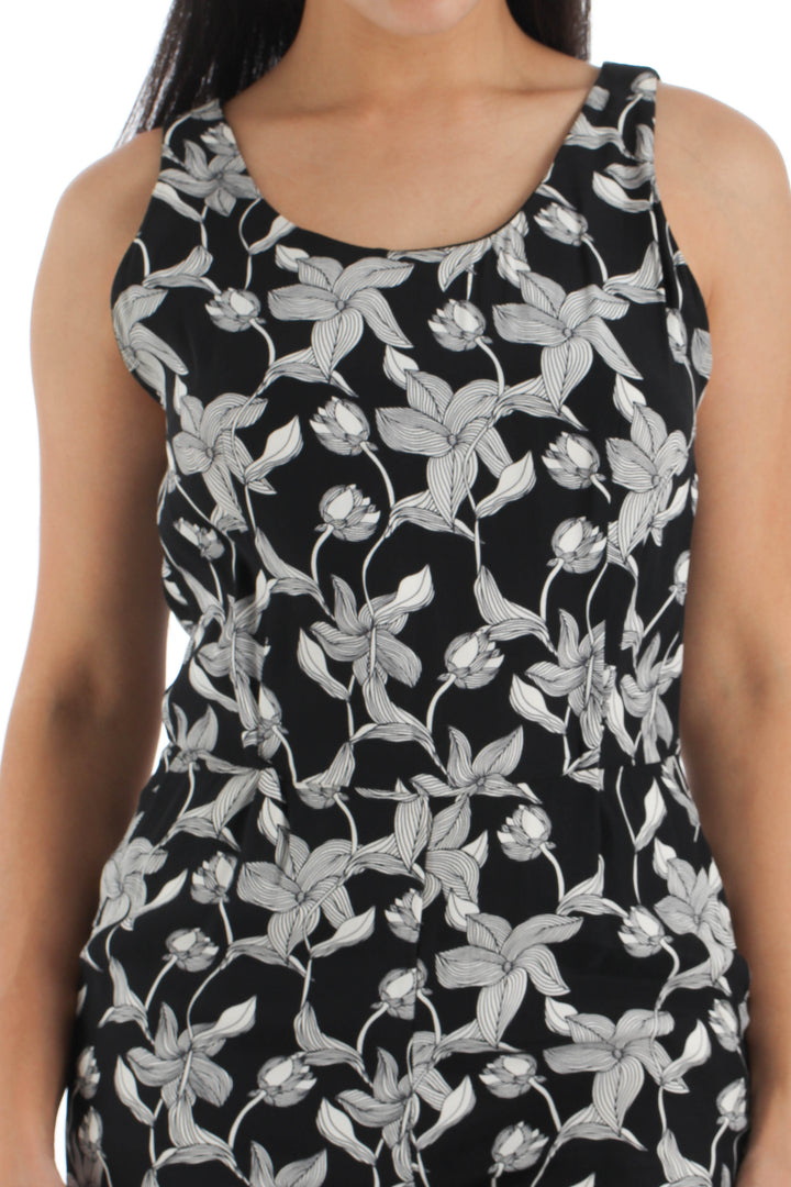 Vestido Sandro negro, vista lateral – ClosetRehab