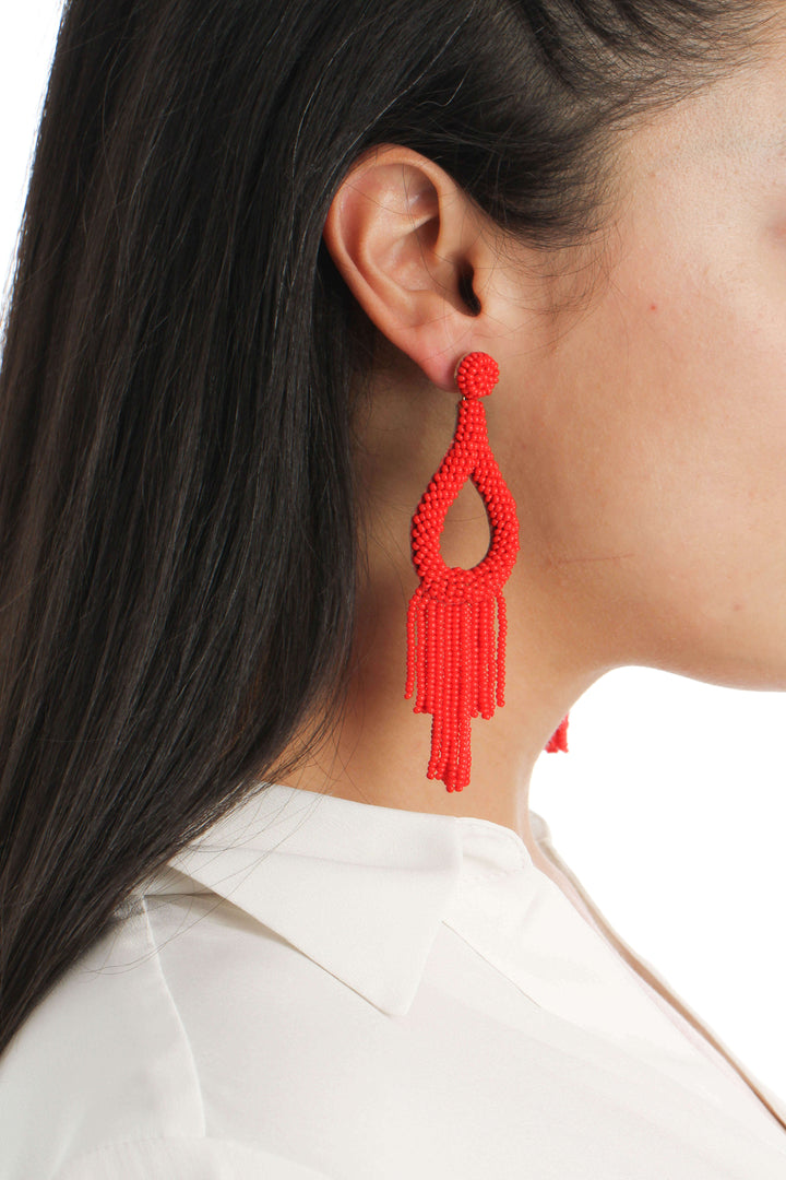 Aretes Deepa Gurnani, vista lateral – ClosetRehab