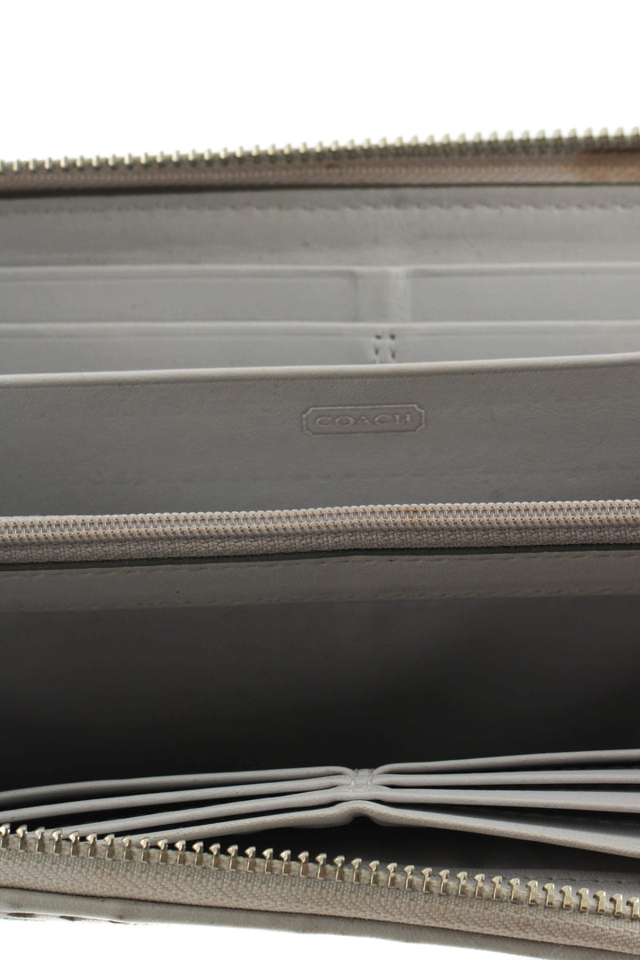 Cartera Coach gris, detalle 7 – ClosetRehab