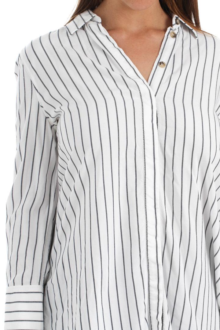 Blusa Massimo Dutti estampado, vista lateral – ClosetRehab
