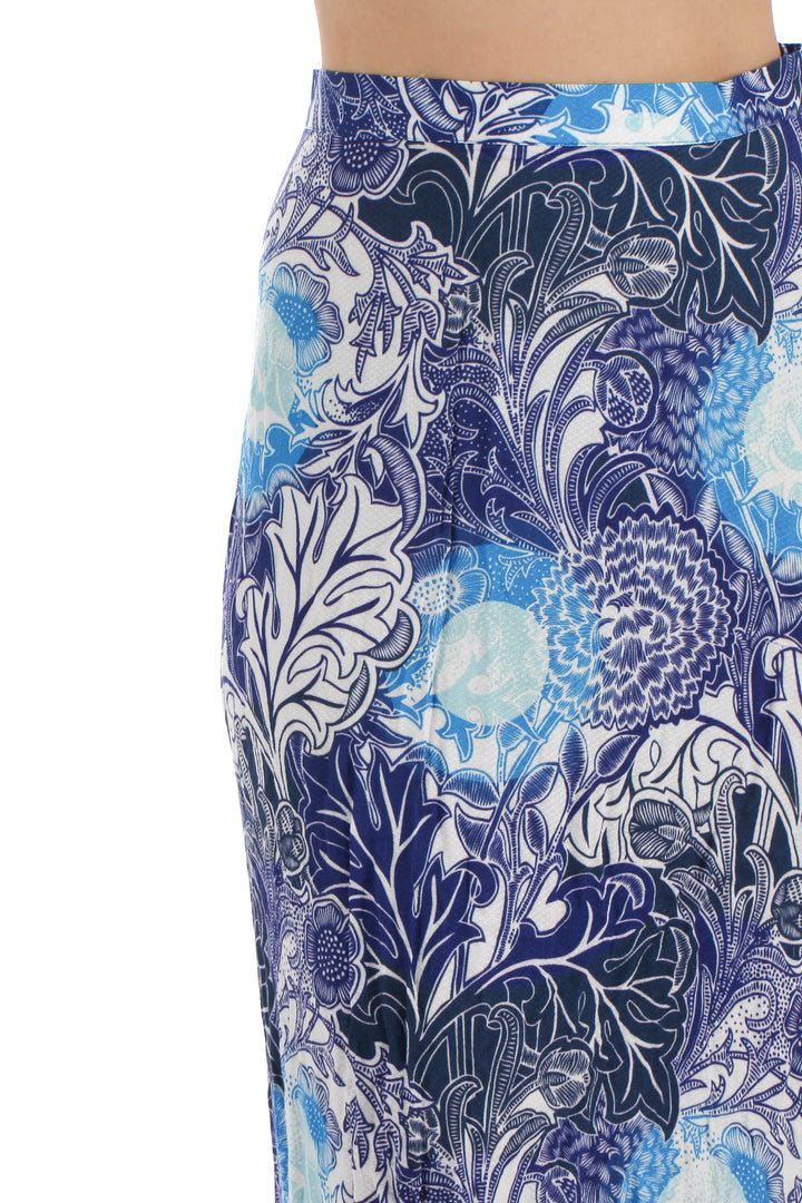 Falda Desigual azul, detalle – ClosetRehab