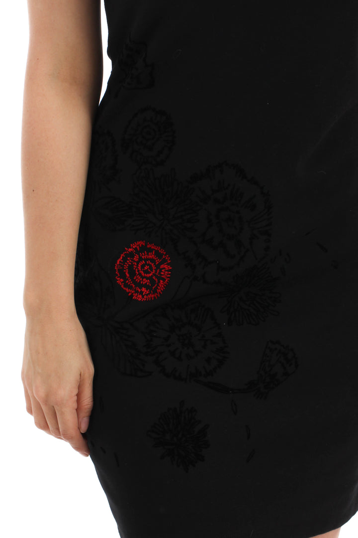 Vestido Desigual negro, vista lateral – ClosetRehab