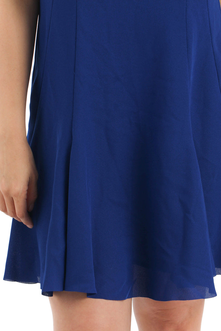 Vestido Reiss azul, detalle – ClosetRehab
