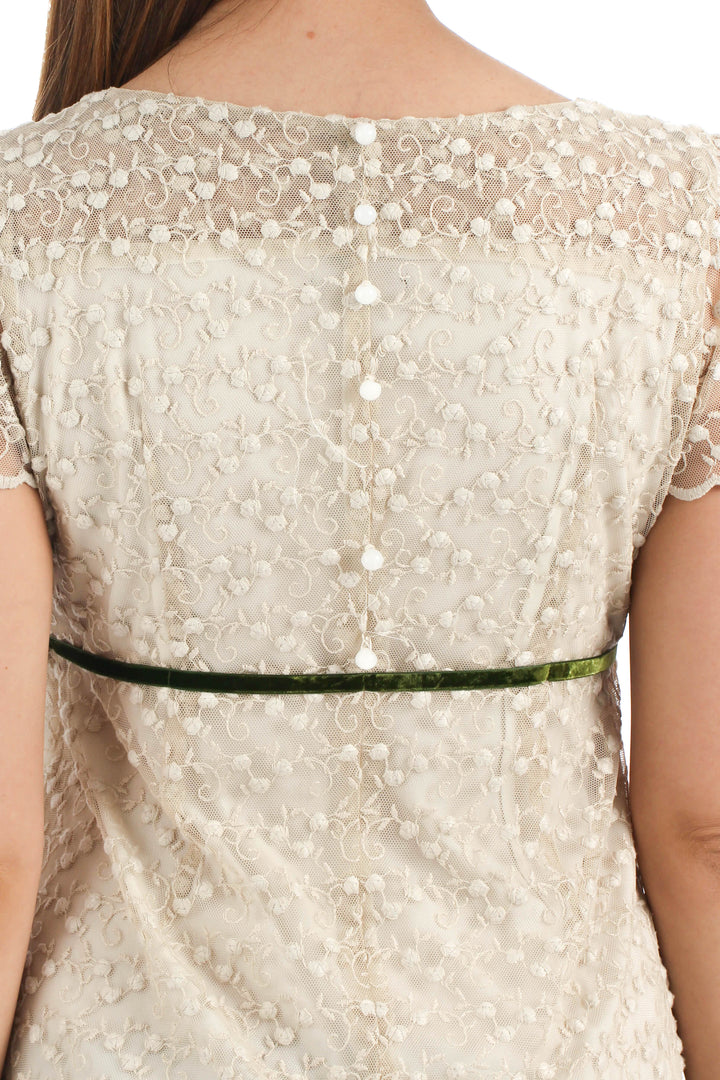 Vestido Adolfo Dominguez beige, detalle 5 – ClosetRehab