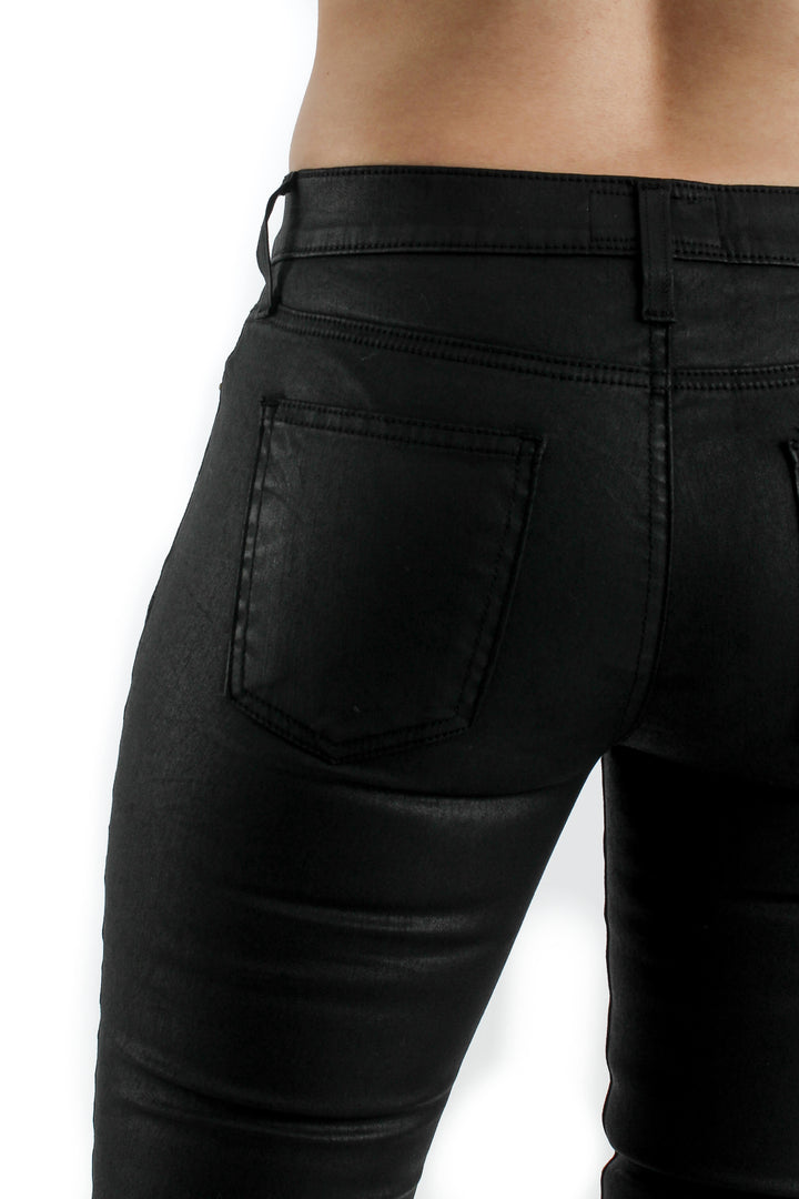 Jeans Current/Elliot t negro, detalle – ClosetRehab