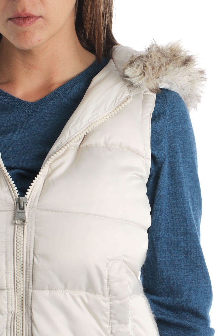 Chaleco Zara beige, vista lateral – ClosetRehab