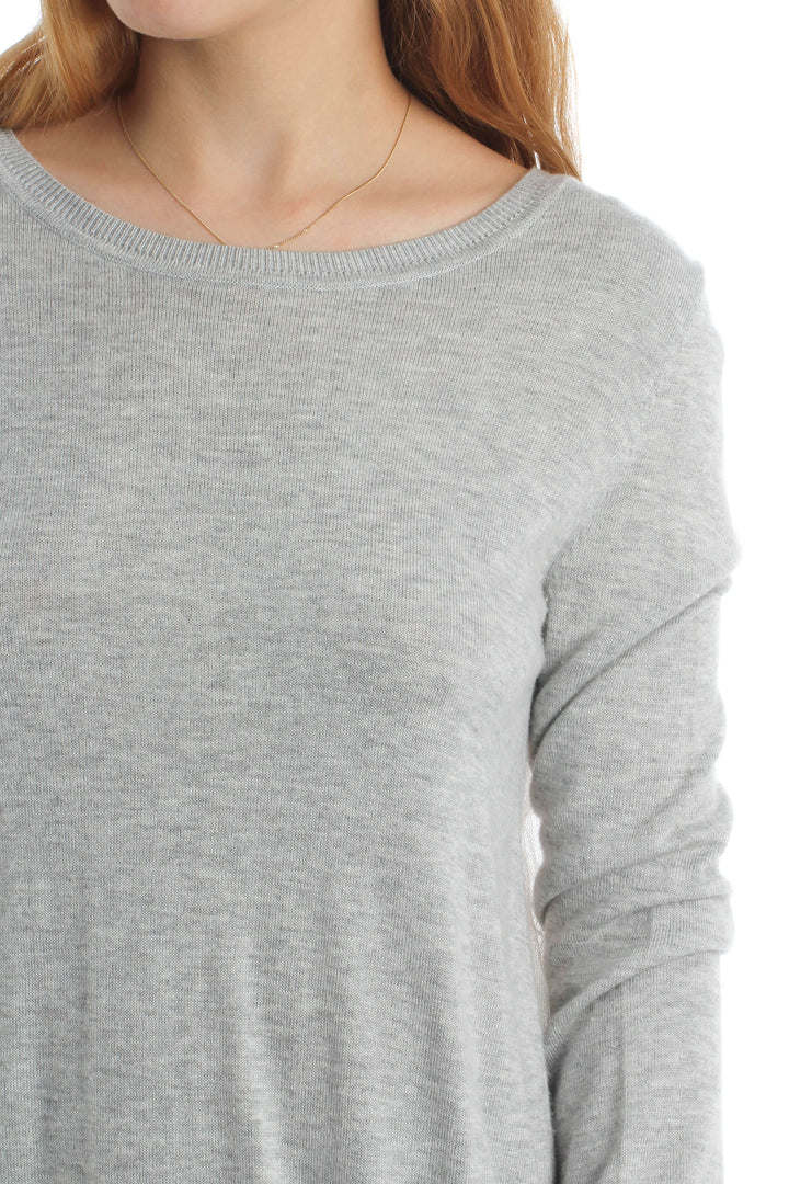 Blusa Chelsea28 gris, vista lateral – ClosetRehab