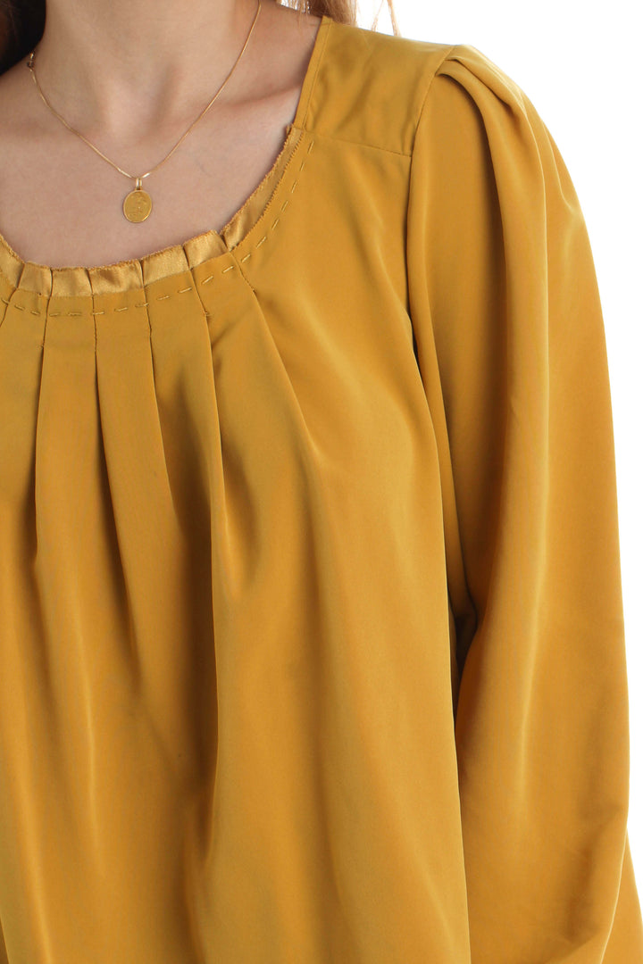 Blusa Simply Vera by Vera Wang amarillo, vista lateral – ClosetRehab
