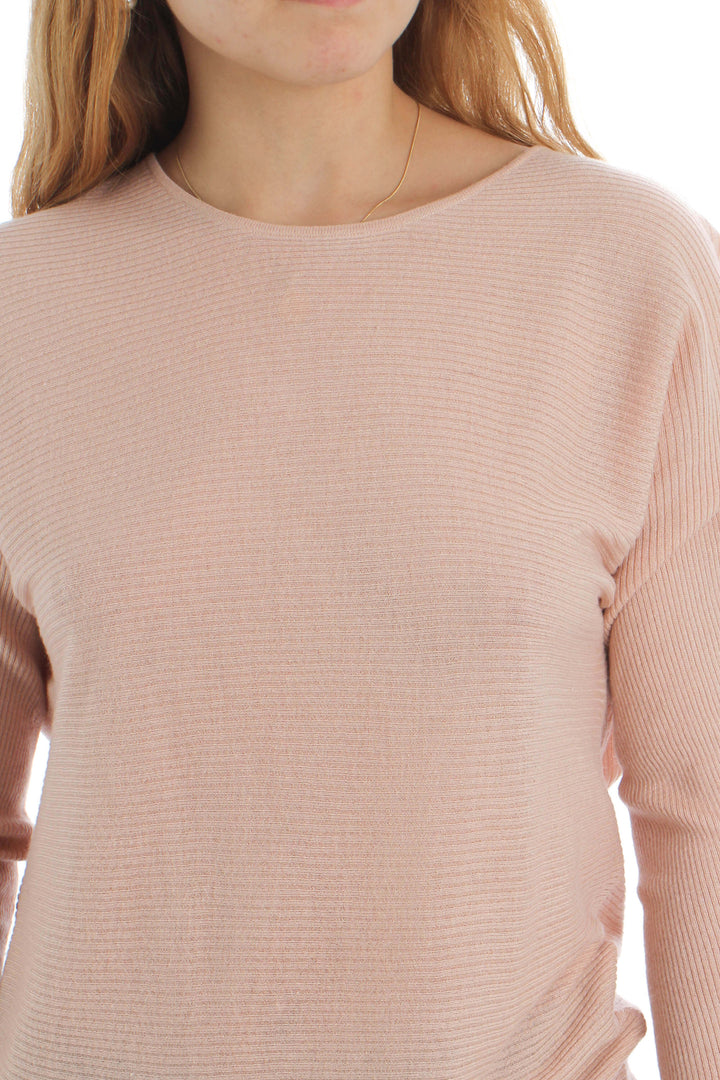Blusa Massimo Dutti beige, vista lateral – ClosetRehab