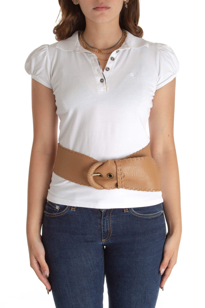 Cinturón BCBG Maxazria café, vista frontal – ClosetRehab