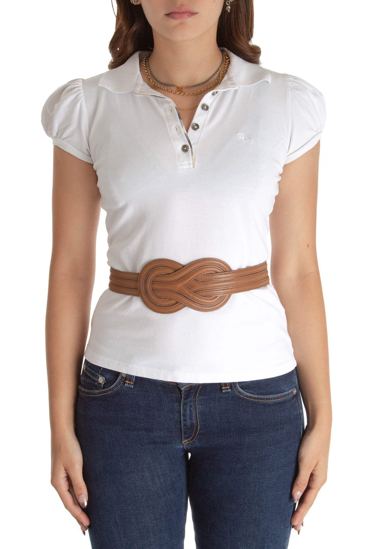 Cinturón BCBG Maxazria café, vista frontal – ClosetRehab