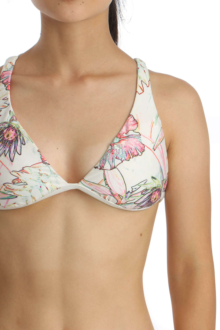 Traje de baño Onda de Mar rosa, vista lateral – ClosetRehab