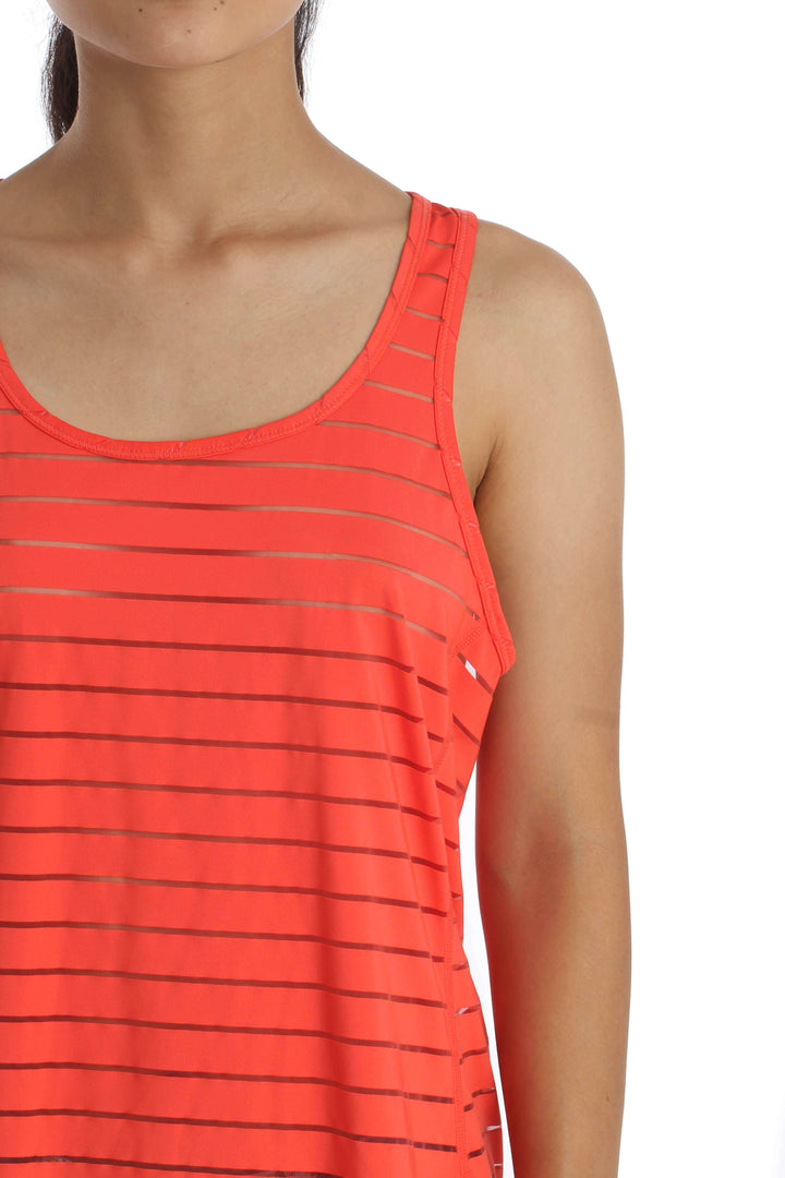 Blusa Zella naranja, vista lateral – ClosetRehab