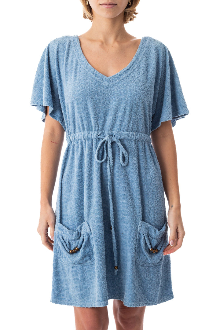 Vestido juicy couture azul, vista frontal – ClosetRehab
