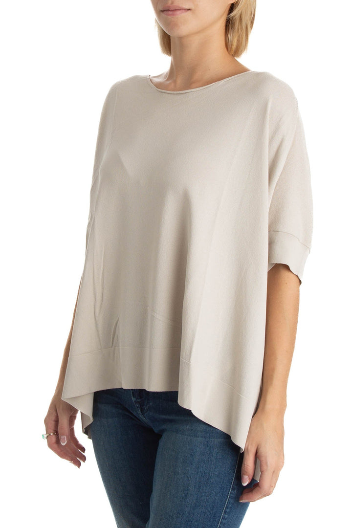 Blusa Ambrosi NWT beige, vista posterior – ClosetRehab