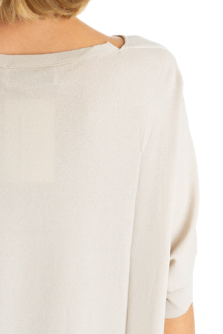 Blusa Ambrosi NWT beige, detalle 6 – ClosetRehab