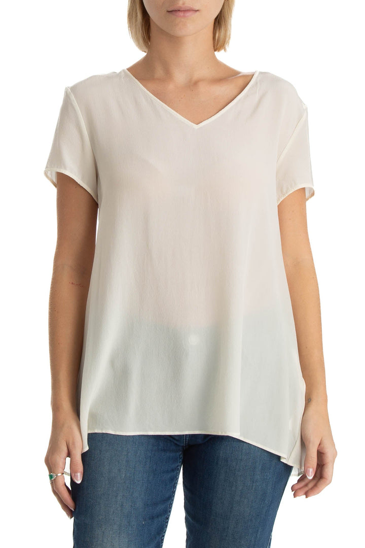Blusa Ambrosi beige, vista frontal – ClosetRehab