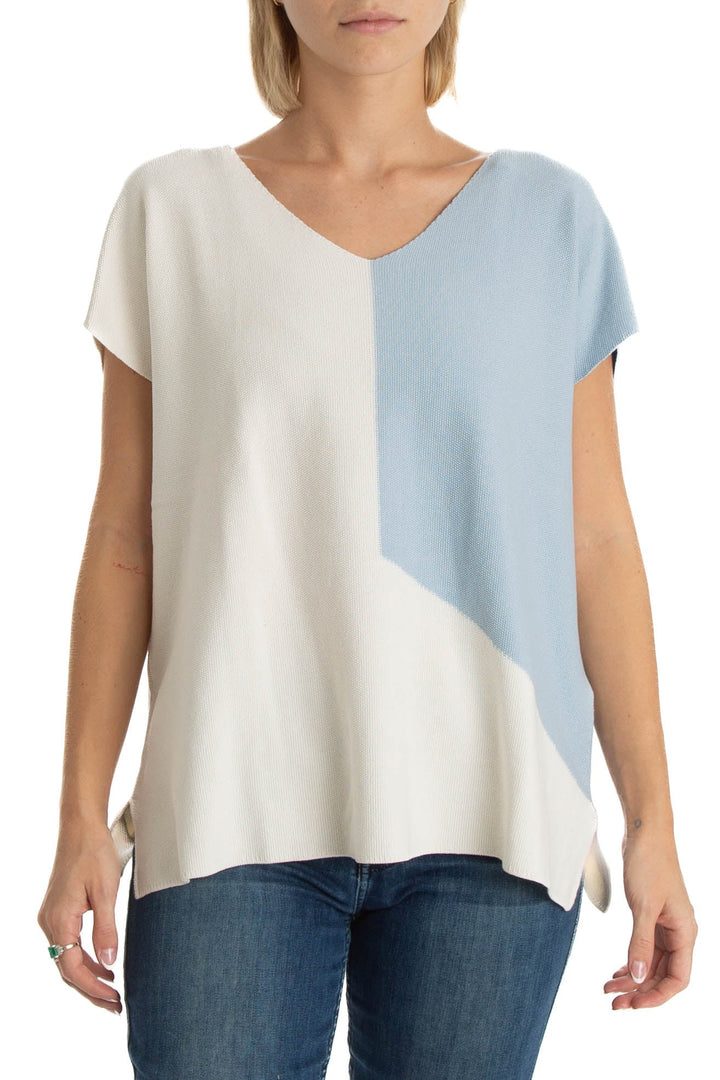 Blusa Ambrosi blanco, vista frontal – ClosetRehab