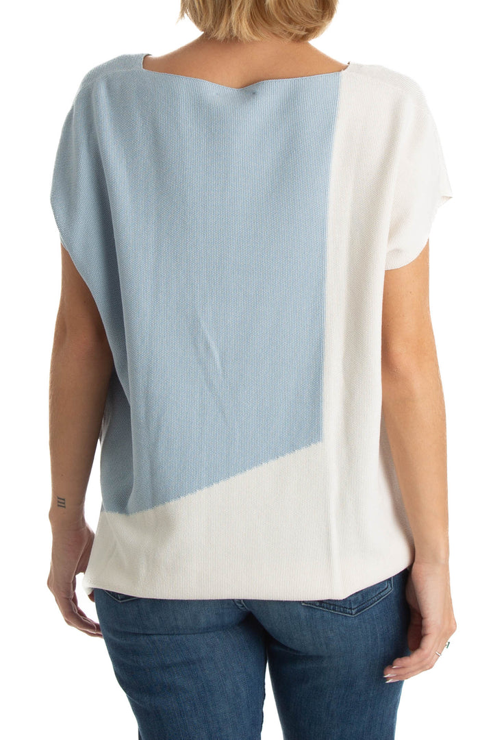 Blusa Ambrosi blanco, vista lateral – ClosetRehab