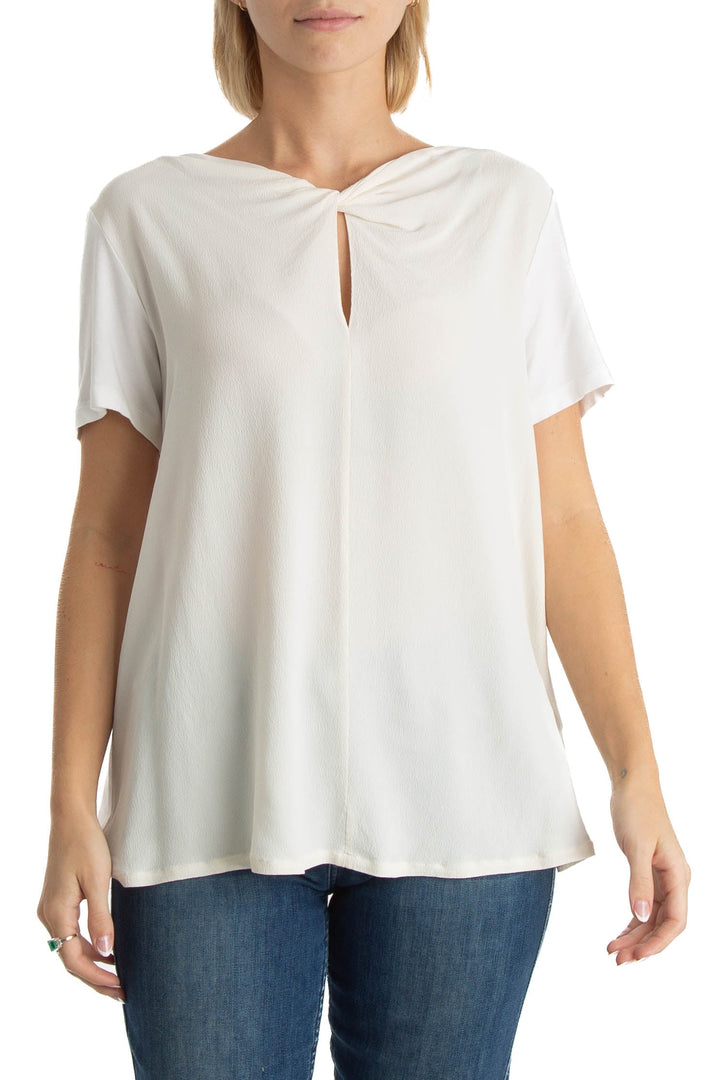 Blusa Ambrosi blanco, vista frontal – ClosetRehab