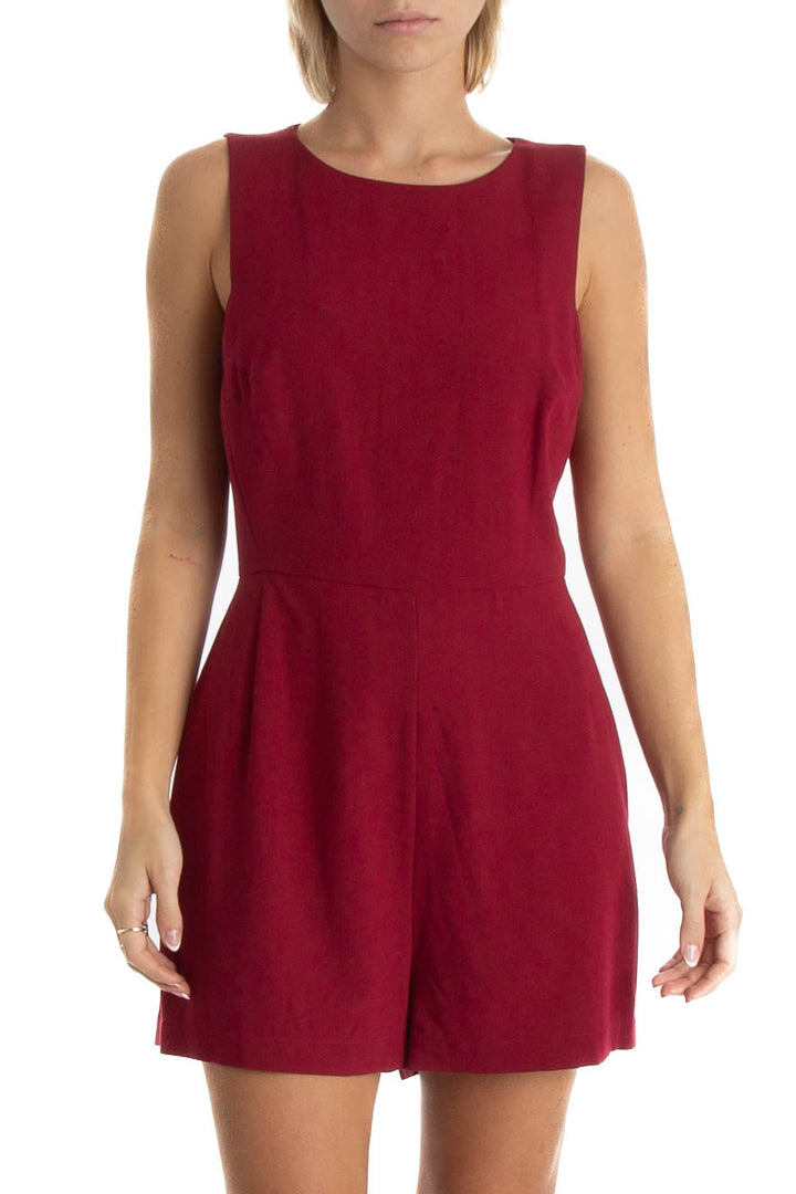 Vestido BCBG Maxazria rojo, vista frontal – ClosetRehab