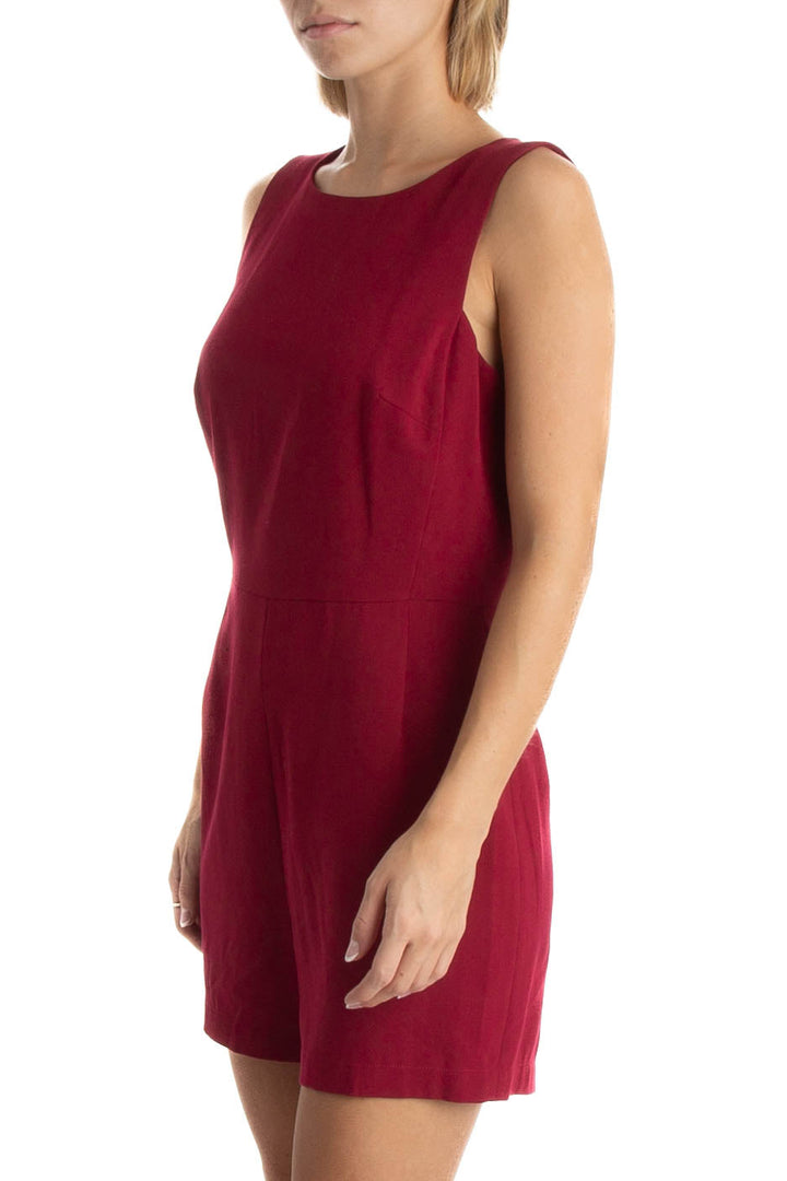Vestido BCBG Maxazria rojo, vista posterior – ClosetRehab