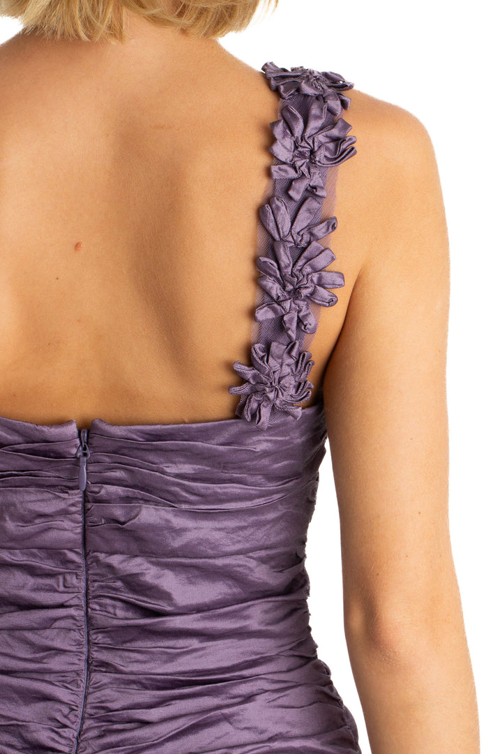 Vestido BCBG Maxazria morado, detalle 6 – ClosetRehab