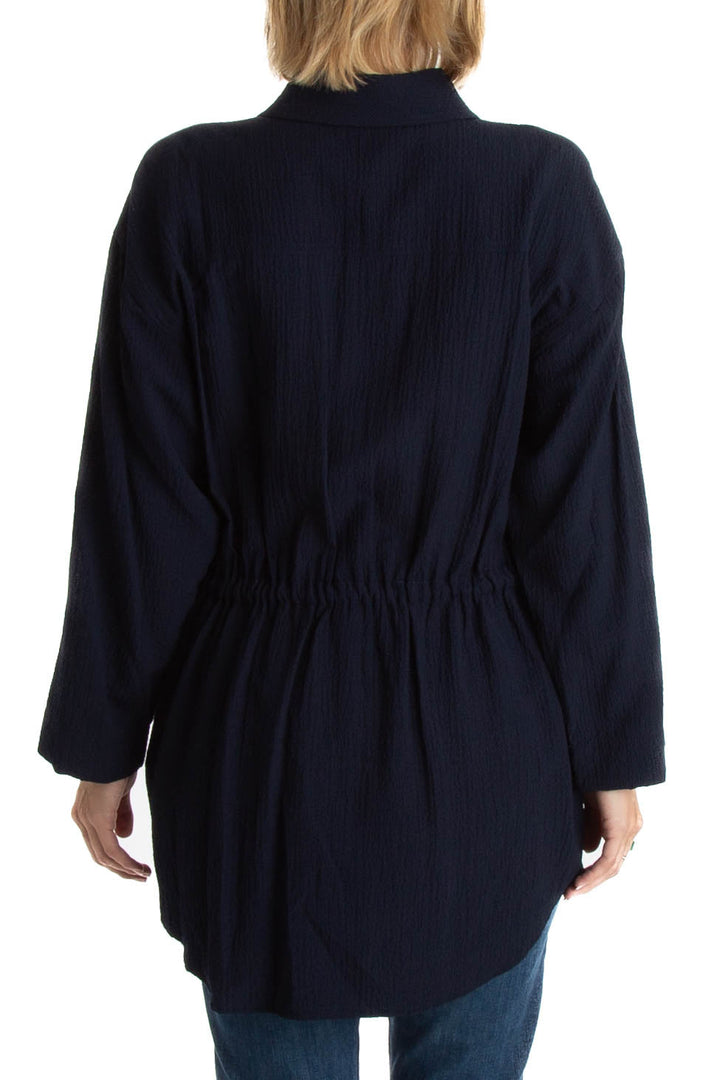 Blusa Calvin Klein NWT azul, vista lateral – ClosetRehab