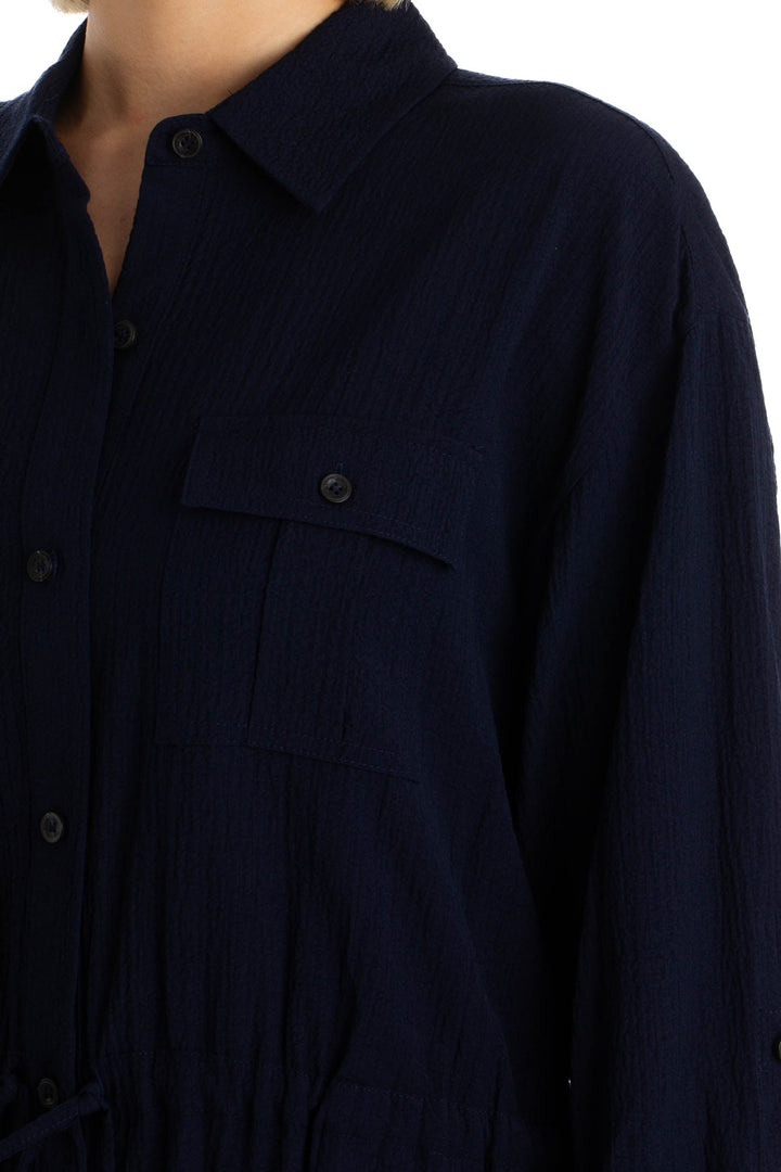 Blusa Calvin Klein NWT azul, detalle 5 – ClosetRehab