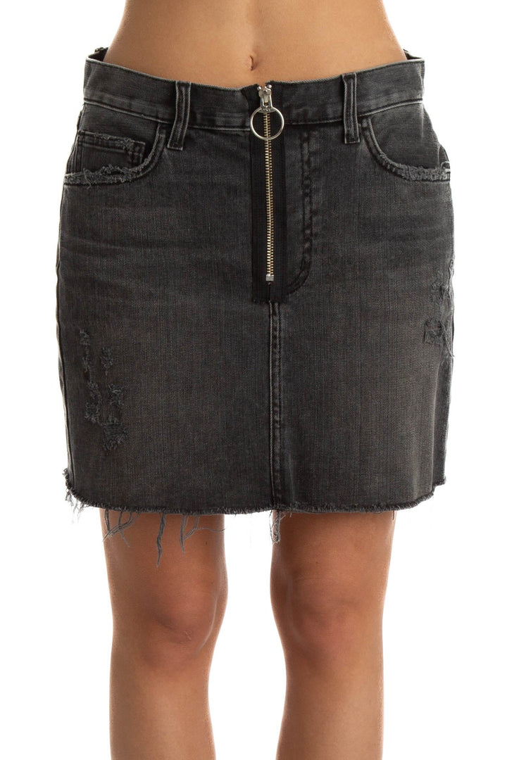 Falda Siwy gris, vista frontal – ClosetRehab
